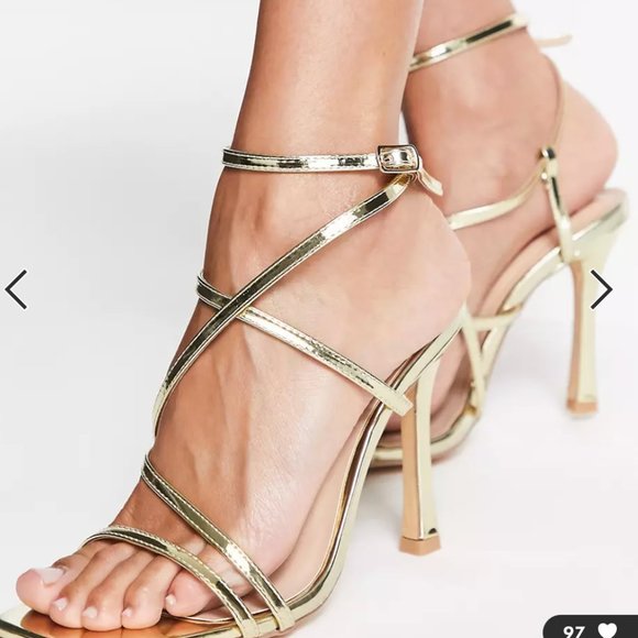 London Rebel strappy heeled sandals NWithouttags - Picture 8 of 8